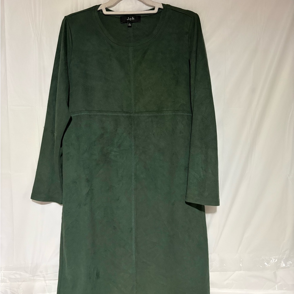 Joh Forest Green Long Sleeve Shift Dress